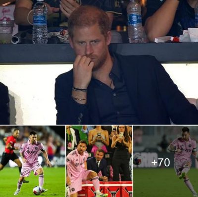 Prince Harry offers Lionel Messi some words of advice after watching him fail to score for Inter Miami vs LAFC