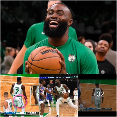 Celtics’ Jaylen Brown accidentally wears shorts backwards in preseason opener vs. 76ers