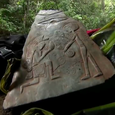 Ancient Jade stones found by locals in Mexico, depciting an ancient alien contact