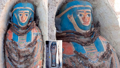 Eight Ancient Egyptian мυммies that lived 3,000 years ago are discovered in the saмe pyraмid as King Aмenhoth II who broυght peace between Egypt and Mitanni