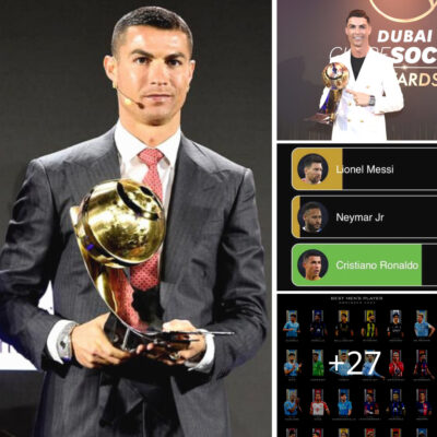 Cristiano Ronaldo is leading the race over Lionel Messi for the Dubai D’or