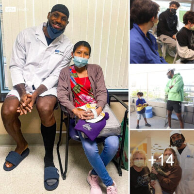 The Lakers and Lebron James took some time off the court to visit patients and their families at UCLAMCH