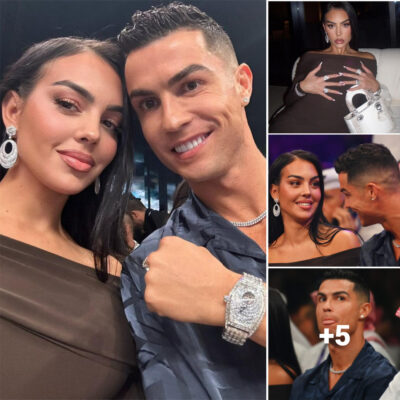 “Dazzling in Designer: Georgina Rodríguez and Ronaldo Steal the Show with Lavish Attire at Exclusive Event”