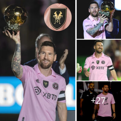 Messi ‘flex’ Ballon d’or in the US with an Inter Miami home shirt with a badge designed specifically for GOAT