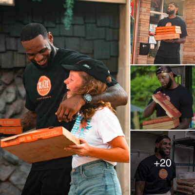 LeBron James Gives Out Pizza on the Street, Playing the Role of a Delivery Guy. “No, I’m Ron. I don’t know who LeBron is.”