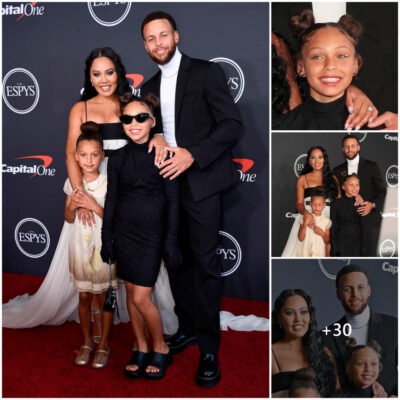 Stephen Curry daughter, Riley, Steals the Show at the ESPY Awards A Stylish Affair in Balenciaga Dress, Opeгa Gloues, and Platform Slides