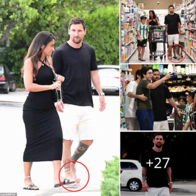 Messi and his family were caught while shopping at the supermarket