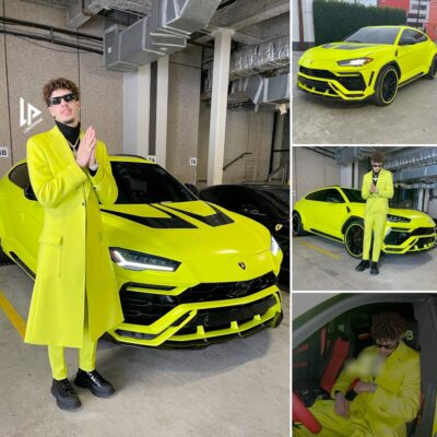 NBA star LaMelo Ball spent $200,000 on an eye-catching neon green Lamborghini Urus