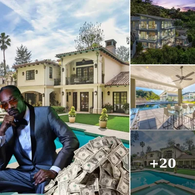 Snoop Dogg bought a million dollar mansion in Long Beach, California with a swimming pool and a classy music studio