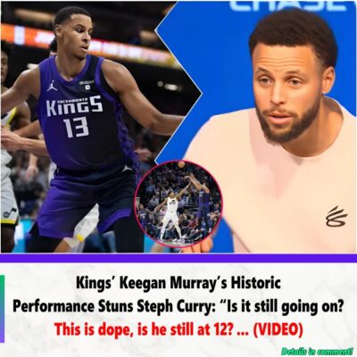 Kings’ Keegan Murray’s Historic Performance Stuns Steph Curry: “Is it still going on? This is dope, is he still at 12?