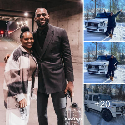 The best son! The high-end automobile was a birthday present from LeBron James to his single mom