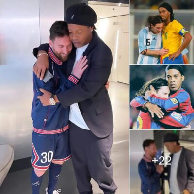 Sometimes, a Hug is Worth More Than Anything in Life: A Beautiful, Emotion-filled Image of Ronaldinho Embracing Messi After a Long-awaited Reunion