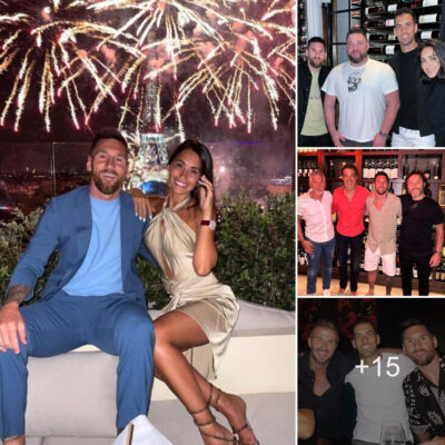 Lionel Messi and Antonela Roccuzzo enjoy Miami nightlife at a luxury restaurant with Busquets