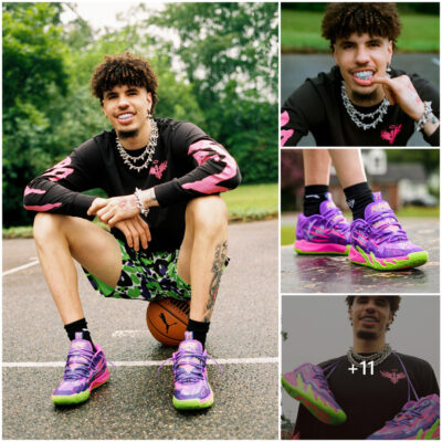 LaMelo Ball x PUMA MB.03 “Joker” Shoes: LaMelo Ball collaborates with Puma to create vibrant colorways for new shoes