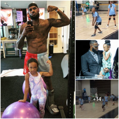 LeBron James meltes his heart as he witnessed his 8-year-old daughter Zhuri’s adorable moment at a volleyball game at school