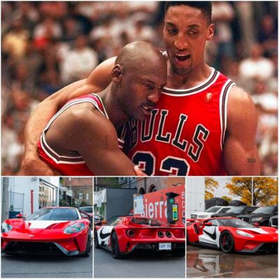 Michael Jordan Received A Nice Surprise Before Christmas From His Teammate Scottie Pippen, Who Gifted Him A Ford Gt Inspired By The Iconic Nike Air Jordan “chicago”