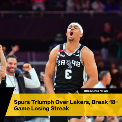 San Antonio Spurs Dethrone LeBron James’ Los Angeles Lakers With Hot Shooting, Snap 18-Game Losing Streak