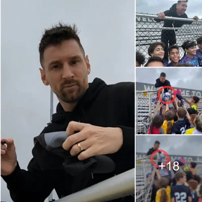 Heartwarming Moments: Messi Spends Time Signing Autographs for Young Fans with Incredibly Friendly Gestures
