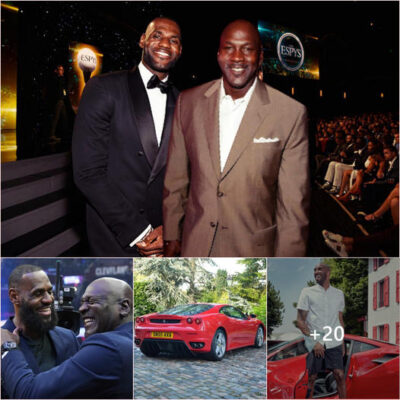 LeBron James’s Respectful Gesture: Surprising the World by Gifting Michael Jordan a Ferrari F430 Supercar to Celebrate 20 Years of Retirement from the NBA, Honoring His Idol.