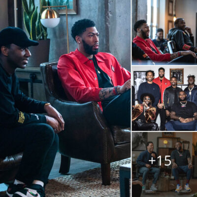 Anthony Davis and LeBron James filmed an episode of ‘The Shop’ together during All-Star Weekend