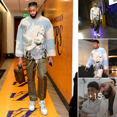Anthony Davis copies Rui Hachimura and wears $1,903 Amiri sweater against Raptors-Lakers
