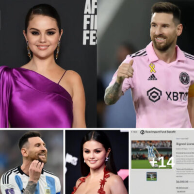 Selena Gomez will auction off her “priceless” Lionel Messi shirt for charity with Messi when the auction price of the Argentine superstar’s autographed shirt exceeds $6,000, making Antonella Roccuzzo uncomfortable. ‎