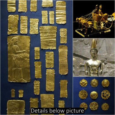 Near the Oxus River, archaeologists unearthed a treasure trove of priceless ancient Persian artifacts dating back to the 2nd or 3rd century BC