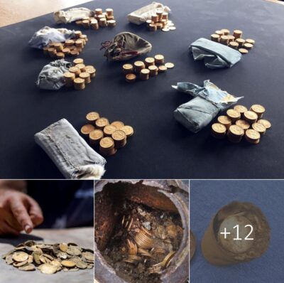 The couple discovered a huge treasure worth $10 million, including extremely rare gold coins that had been forgotten for more than a century