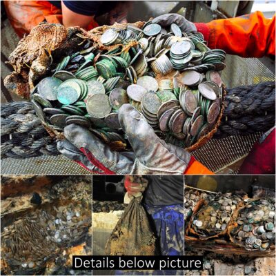 The treasure of 100 tons of rupees worth 34 million pounds is the same amount of money that sank to the bottom of the ocean in 1942