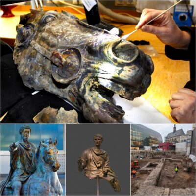 A lucky farmer was awarded $1.8 million when he discovered a 2,000-year-old Roman bronze horse head weighing about 55 pounds. It was found underwater in a 36-foot well on his property.