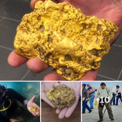 After a 60-year-old man discovered a 97.12-gram nugget in a £120 million treasure hoard buried 200 years ago, eager treasure seekers descended upon a beach