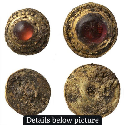 A lucky student discovered a treasure trove of rare gold coins dating back more than 2,000 years, gold chains and pendants in an Anglo Saxon tomb