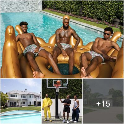 LeBron James and Children Soak Up the Sun, Play Basketball Together in $20.5M LA Mansion