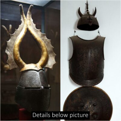 Helmets dating to the early 12th century BC with horns were worn by many people around the world